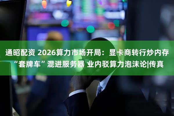 通昭配资 2026算力市场开局：显卡商转行炒内存 “套牌车”混进服务器 业内驳算力泡沫论|传真