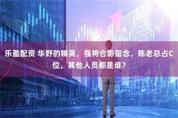 乐盈配资 华野的精英，强将合影留念，陈老总占C位，其他人员都是谁？